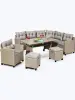 Комплект садовой мебели из искусственного ротанга AFM-373B Beige