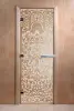 Дверь для сауны DoorWood Флоренция, 600мм х 1900мм, без порога, прозрачная, коробка ольха