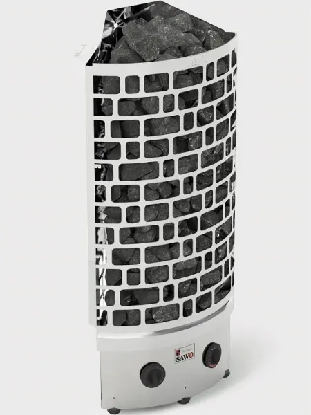 Электрическая печь Sawo Aries Corner ARI3-90NB-CNR-P, угловая, со встроенным пультом в интернет-магазине WellMart24.com