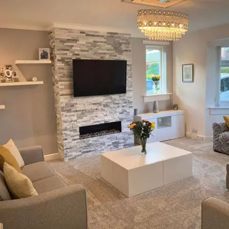 Панель Pharaon Classic кварцит бело-серый 150х600х10-20мм (уп 7 шт)