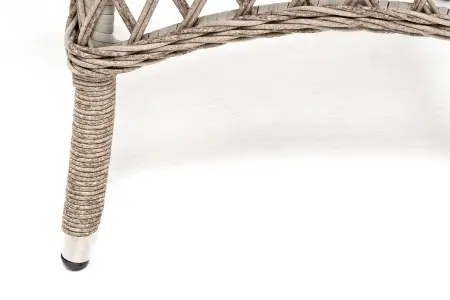 Комплект садовой мебели из искусственного ротанга 4SiS Эспрессо–80 R (стол и 2 кресла), бежевый цвет