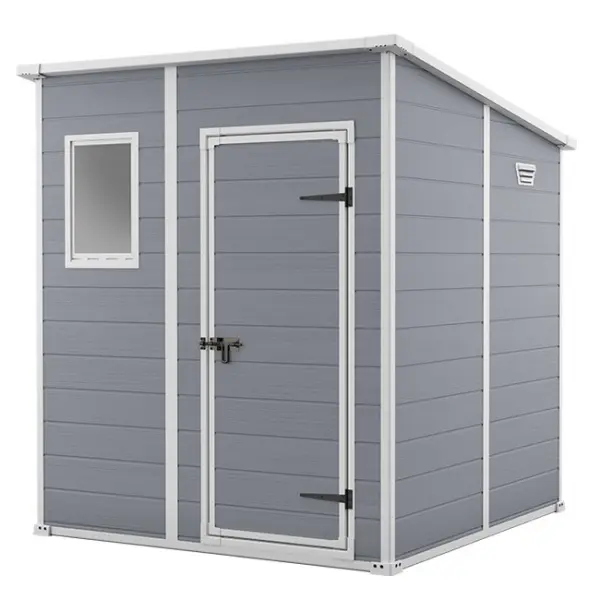 Сарай пластиковый Keter Manor Pent 6x6' ft, серый