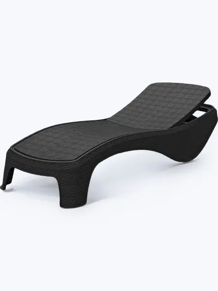 Шезлонг Keter Atlantic, graphite 197x74x36 см