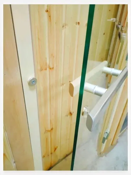 Дверь для бани DoorWood Эталон, 70 х 190 см, полотно стекло бронза матовая, коробка осина, петли 3шт