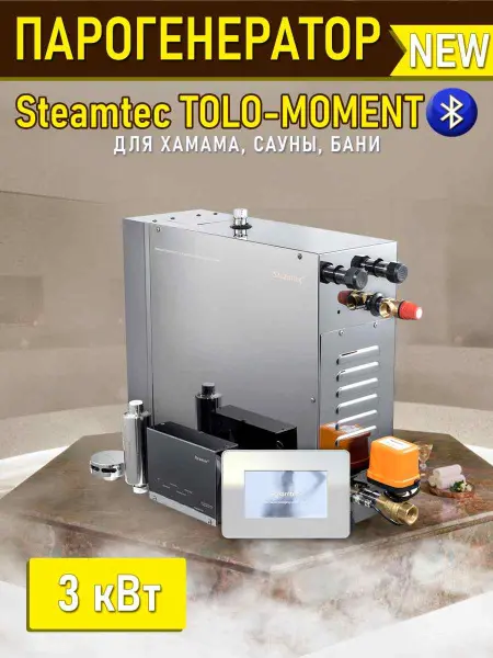 Парогенератор Steamtec MOMENT-30 3,0кВт с пультом управления