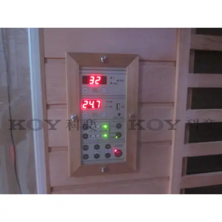 Инфракрасная сауна KOY H03-K61 двухместная с цветотерапией, хемлок