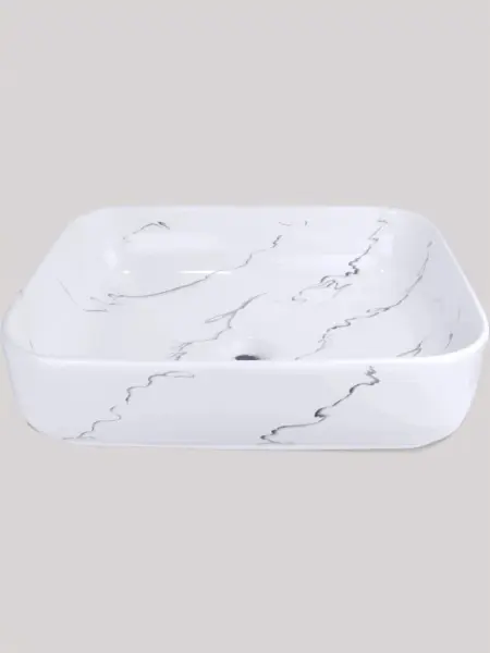 Раковина керамическая на столешницу Lacio, (510х400х135), 1073M