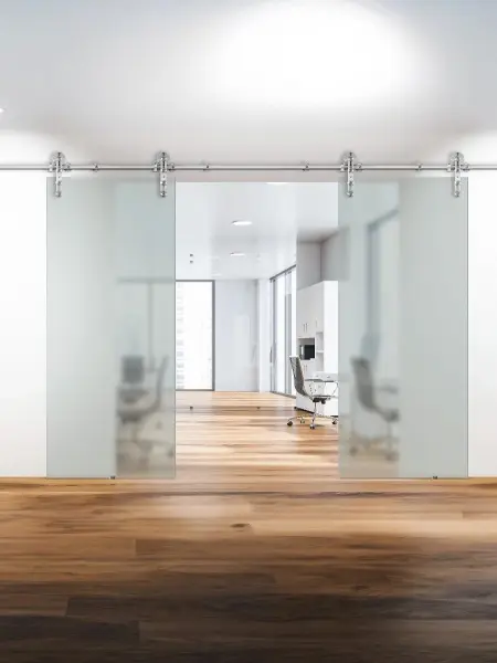 Дверь стеклянная межкомнатная раздвижная MaybahGlass Premium BDH, 1600х2000, матовая