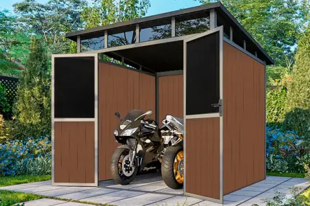 Сарай из древесно-полимерного композита Defender 7x7' ft, 4.24 кв.м.