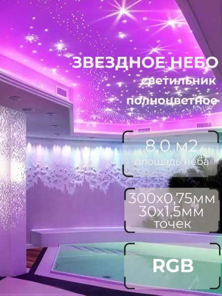 Оптоволоконный комплект "звездное небо" Premier ST RGB 300+30