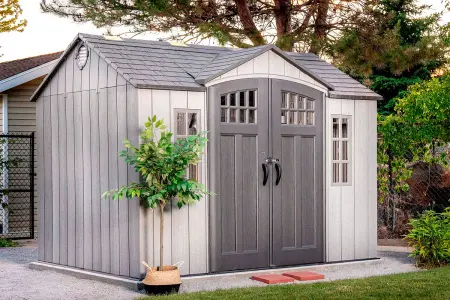 Сарай пластиковый LifeTime WoodLook 299х238 см, 60334