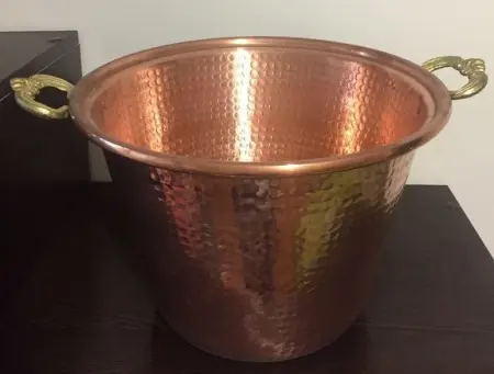 Чаша для получения пены медная, ЕМ-8, диаметр 29 см 