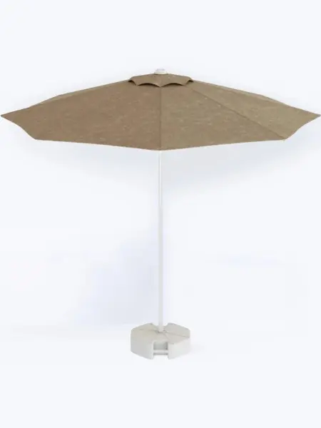 Зонт пляжный профессиональный Kiwi Clips Ø2,5 м, с наклоном, тортора