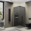 Душевой уголок на монопетле MaybahGlass MGY-1348-5, 1000х1000мм, профиль хром, стекло серое