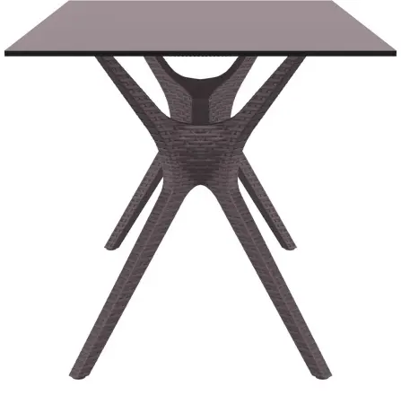 Стол садовый из пластика Siesta Ibiza table 140, brown
