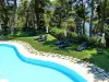 Пластиковое кресло шезлонг Siesta GS 1009, anthracite черное 187 x 73 x 44 см