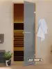 Дверь DoorWood Графит матовый для бани, 700 х 1900 мм, без порога, стекло серое матовое, коробка ольxа