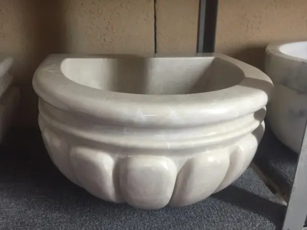 Курна для хамама из мрамора КP-60 (430х350х250) вес 40 кг