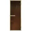 Дверь DoorWood стекло бронза 1900х700 мм для бани, без порога, коробка хвоя