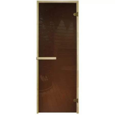 Дверь DoorWood стекло бронза 1900х700 мм для бани, без порога, коробка хвоя