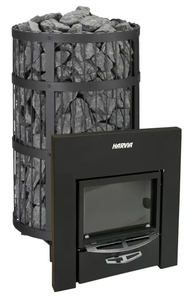 Банная печь Harvia Legend 300 Duo Telescope Black, WK300LDBLUXT, сетка до 260кг камней 