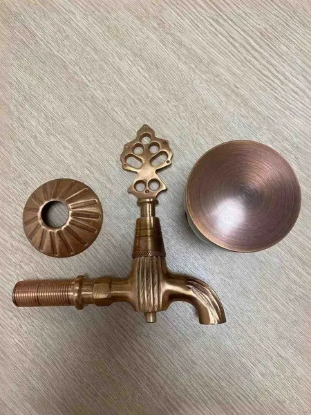 Кран латунный для хамама, цвет медь 133