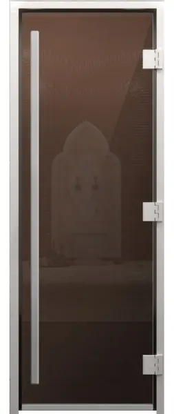 Дверь для турецкой парной DoorWood Prestige 710мм х 1900мм, без порога, стекло бронза