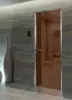 Дверь DoorWood Hamam Light для хамама, без порога, стекло бронза 1900х700 мм, коробка алюминий