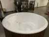 Купель с подогревом (Фурако) композитная круглая PolarSpa KFE220D D=2,2 H=1,1 (дуб натуральный)