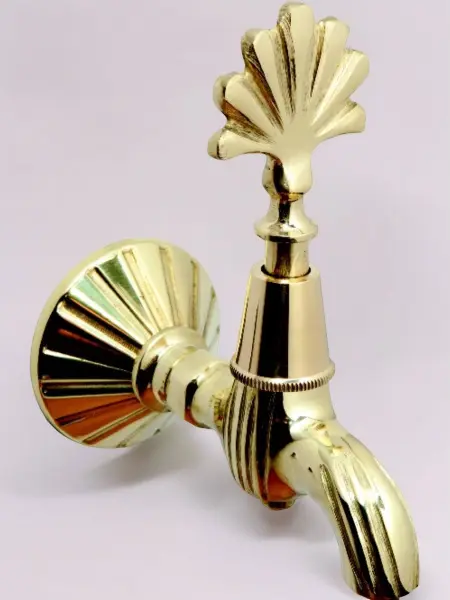 Кран латунный для хамама, цвет латунь, 03