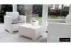 Комплект садовой пластиковой мебели B:Rattan Nebraska Terrace Set на 2 персоны, белый, 2 кресла и кофейный столик