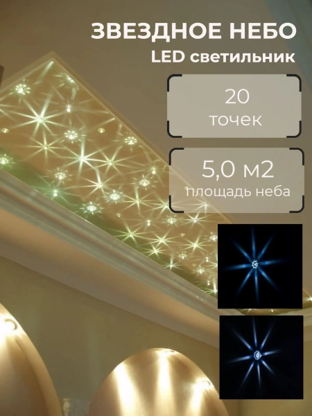 Светодиодный комплект "звездное небо" WM LED Crystal Star HR20, IP68