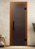 Дверь для сауны DoorWood Favorit Black, 700мм х 1900мм, без порога, графит
