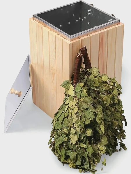 Веникозапарник 345х345х530мм, светлое дерево Веникозапарник 345х345х530мм, светлое дерево