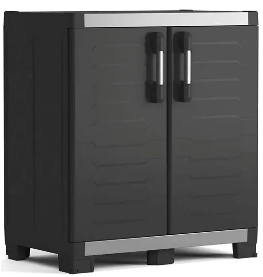 Пластиковый шкаф Armadio Garage XL Basso BK Keter, black, 17208427