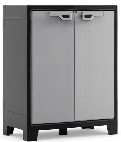 Пластиковый шкаф Armadio Titan Basso BK/GL Keter PAL.H.102, black/grey, 17208099