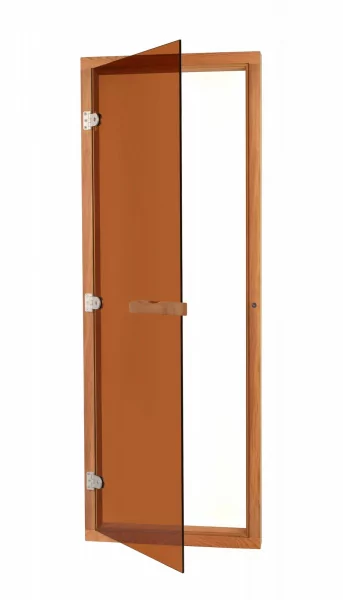 Дверь для сауны Sawo 730-4SGD, 690мм х 1890мм, с порогом, стекло бронза, коробка кедр