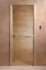 Дверь для сауны DoorWood, 800мм х 1900мм, без порога, прозрачная, коробка ольха