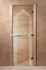 Дверь для сауны DoorWood Арка, 600мм х 1800мм, без порога, прозрачная, коробка ольха