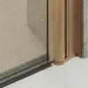 Душевая дверь на монопетле MaybahGlass, бронзовый профиль, стекло бронза