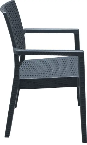 Кресло пластиковое Siesta Ibiza, dark grey