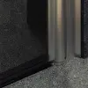 Душевая дверь на монопетле MaybahGlass, хром матовый профиль, стекло серое